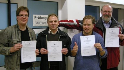 Teilnehmer des Ausbildungskurses nach der Prfung in Eschborn, 28.09.10
