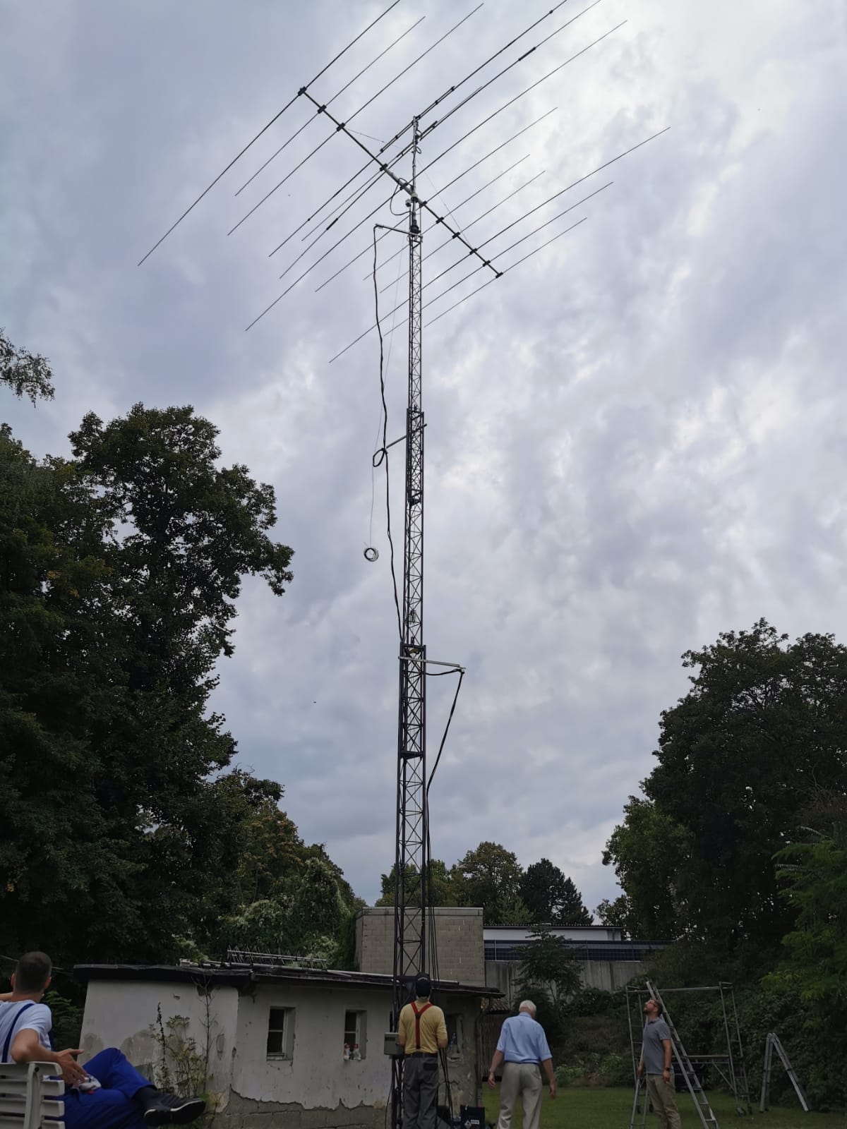 Antennenbau am 4./5.9.2020
